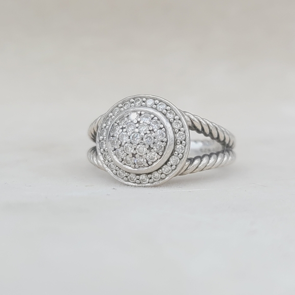 David Yurman Petite Cerise Diamond Ring - Picture 8 of 15